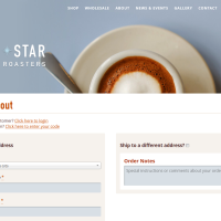 Blue Star Coffee Roasters - Checkout - WooCommerce Gallery