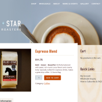 Blue Star Coffee Roasters - Product - WooCommerce Gallery