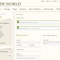 Jade World - Checkout - WooCommerce Gallery