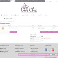 Live Chic - Cart - WooCommerce Gallery