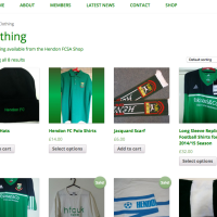 Hendon Supporters - Category - Built With WooCommerce