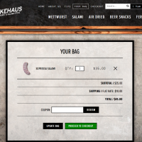 smokehaus - cart - built with woocommerce